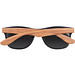Sonnenbrille mit Bügeln in Bambusoptik, UV 400 Schutz, beige