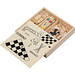 Spieleset in einer Holzbox, beige