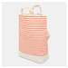 Strandtasche JUIST,beige, rot