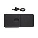 Swiss Peak 3-in-1- Wireless-Charging Desk-Tray aus RCS rPU, schwarz