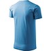 T-Shirt Herren Basic, 2XL, azureblau