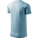 T-Shirt Herren Basic, 2XL, himmelblau