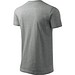 T-Shirt Herren Basic, S, dunkelgrau melliert