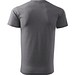 T-Shirt Herren Basic, S, stahlgrau