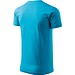 T-Shirt Herren Basic, S, türkisblau