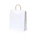 Papier Tragetasche Recycled groß, weiss