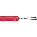 Taschenlampe aus Aluminium mit 9 LEDs, inkl. Batterien in einer Box, rot