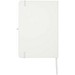 Teak A5 Hardcover Notizbuch, liniert, aus recyceltem Material, weiss