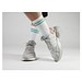 Mr. Socks Tennissocken, White / Mint Pantone 7464 C