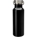 Thor 500 ml RCS-zertifizierte Trinkflasche aus Edelstahl, schwarz