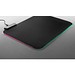 THORNE MOUSEPAD RGB. Gaming-Mauspad mit RGB-LED-Leuchten aus Polyester, Schwarz