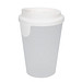 Trinkbecher Turin mit Deckel, 400 ml, standard-blau PP