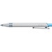 uma® RECYCLED PET PEN ALUMA transparent Druckkugelschreiber, hellblau