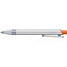 uma® RECYCLED PET PEN ALUMA transparent Druckkugelschreiber, orange