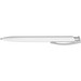 uma® TRINITY K transparent RECY Druckkugelschreiber, weiss