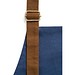 VESPER. Schürze aus 100% Canvas-Baumwolle (300 g/m²) mit Metalldetails, Blau