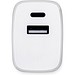 WEGENER. Ladegerät mit USB-A Anschluss 18W und USB-C 20W in Recyceltes ABS (100% rABS), Weiß