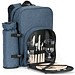 WHITSUNDAY. Picknick-Kühlrucksack aus 600D, recyceltem Polyester, mit hoher Dichte, Blau