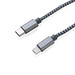 XD COLLECTION 3-in-1 umwobenes Kabel, grau