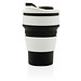 XD COLLECTION faltbarer Silikon-Becher, 350 ml, schwarz