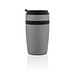 XD XCLUSIVE auslaufsicherer Vakuum-Becher Sierra, 280 ml, silber/schwarz