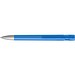 uma® Kugelschreiber YES SI transparent inkl. Metallspitze, hellblau