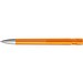 uma® Kugelschreiber YES SI transparent inkl. Metallspitze, orange