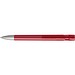 uma® Kugelschreiber YES SI transparent inkl. Metallspitze, rot