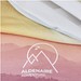 Zoya Sublimation-Multi-Schal aus RPET mit Säumen und Fleece-Schicht, weiss