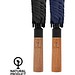 Tony Aware™ RPET 30" Schirm mit auto. Öffnung & Akaziengriff, navy blau