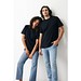 Iqoniq Kakadu relaxed T-Shirt aus recycelter Baumwolle, schwarz, XXS