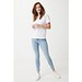Iqoniq Sierra Lightweight T-Shirt aus recycelter Baumwolle, recycled white, XXS