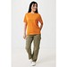 Iqoniq Sierra Lightweight T-Shirt aus recycelter Baumwolle, orange, L