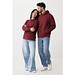Iqoniq Yengo Hoodie mit Seitentaschen aus rec. Baumwolle, burgunderrot, XS