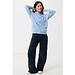 Iqoniq Yengo Hoodie mit Seitentaschen aus rec. Baumwolle, sky blue, L
