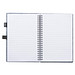 A5 RPET Filz Notizbuch , grau