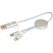 Alasia 30 cm 5-in-1 Kabel aus recyceltem Kunststoff für Datenübertragung und 27W Schnellladung, silber