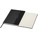 Alejandra A5 Hardcover Notizbuch aus recyceltem Leder, schwarz