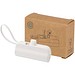 Alnair 10 W 5000 mAh Typ C Powerbank aus recyceltem Kunststoff mit integriertem Klappständer und 2 in 1 Kabel, weiss