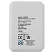 Asama 5000 mAh Typ-C Powerbank aus recyceltem Kunststoff, weiss
