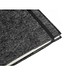 BALDWIN. A5 Notizblock mit Umschlag aus recyceltem Filz (100% rPET) und linierten Seiten aus 100 % Recyclingpapier, Dunkelgrau