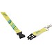 Bucks Sublimation Lanyard mit Schnappverschluss, schwarz, 20mm