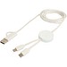 Citala 150 cm 5-in-1 Kabel aus recyceltem Kunststoff für Datenübertragung und 27W Schnellladung, weiss