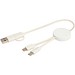 Citala 30 cm 5-in-1 Kabel aus recyceltem Kunststoff für Datenübertragung und 27W Schnellladung, weiss
