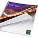 Desk-Mate® A5 Notizbuch mit Spiralbindung, weiß/schwarz, 80 pages