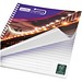 Desk-Mate® A5 Spiralnotizbuch mit bedruckter Rückseite, weiß, 80 pages