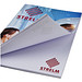 Desk-Mate® A5 Notizblock, Wickelumschlag, 50 Blatt, weiß
