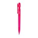 Devin transparenter Stift aus GRS zertifiziertem rABS, rosa