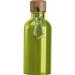 Edelstahltrinkflasche mit Karabiner, 400ml, apfelgrün