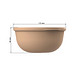 Food-Bowl ToGo, 1,0 l, beständiges braun/transparent